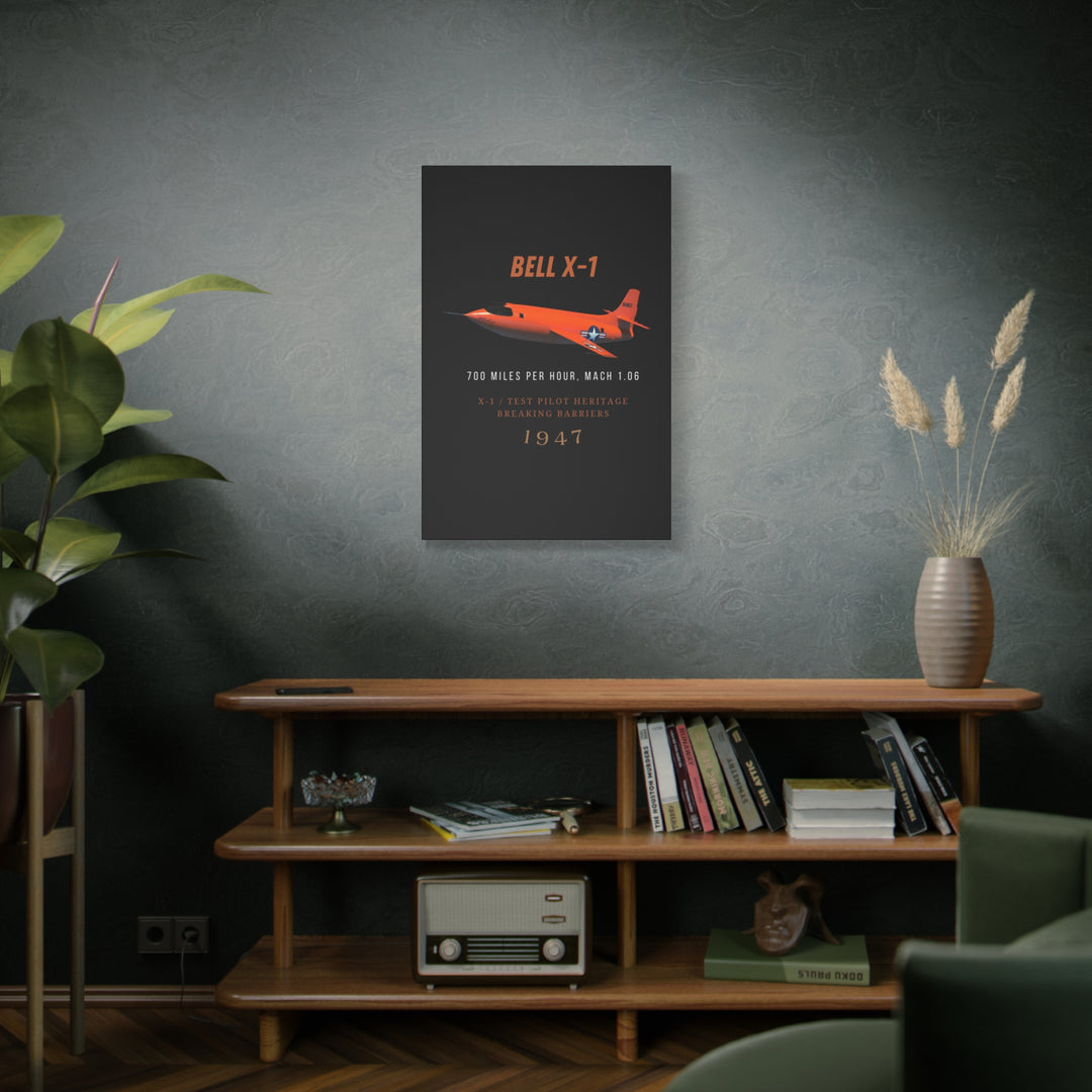 Bell X-1 Vintage Aircraft– Aviation Canvas Wall Art | Pilot & Airport Artwork