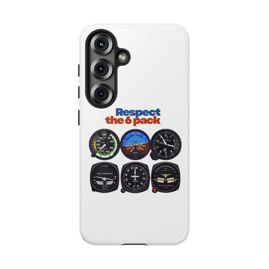 Respect Aviation Phone Case — Pilot Instrument Panel Design