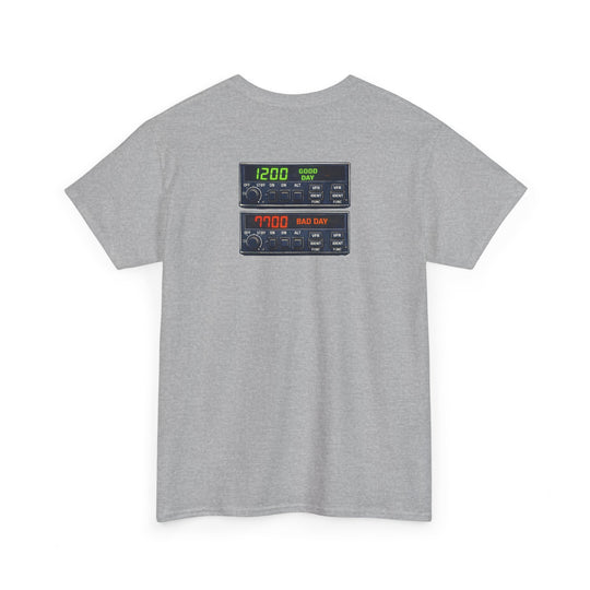 Transponder Aviation Graphic T-Shirt – 1200 Good Day / 7700 Bad Day