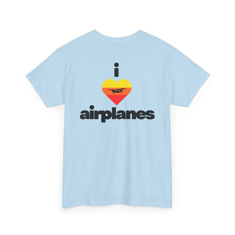 I Love Airplanes Aviation Graphic T-Shirt