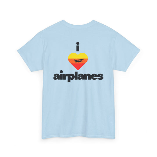 I Love Airplanes Aviation Graphic T-Shirt