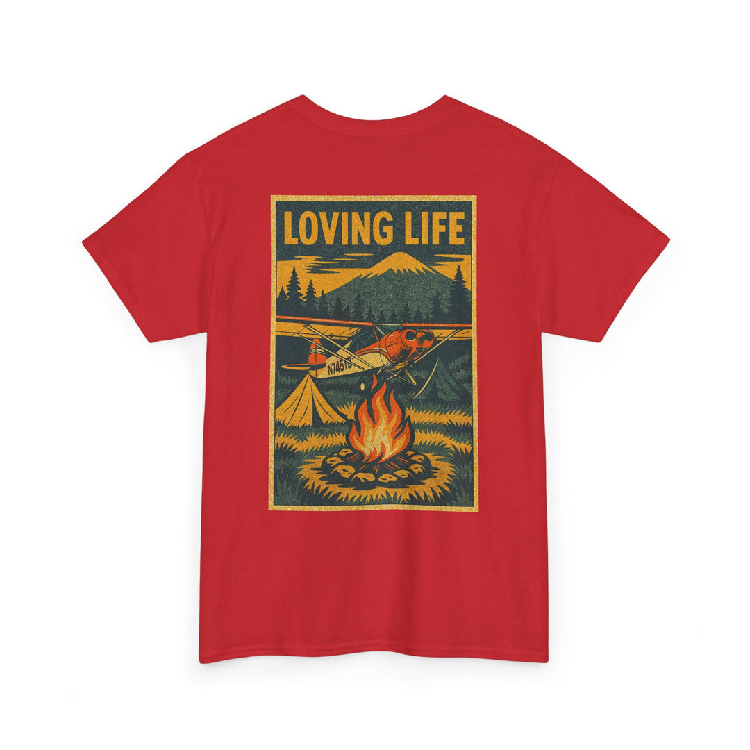 Loving Life Camping Aviation Graphic T-Shirt