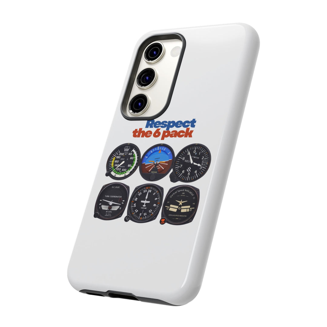 Respect Aviation Phone Case — Pilot Instrument Panel Design