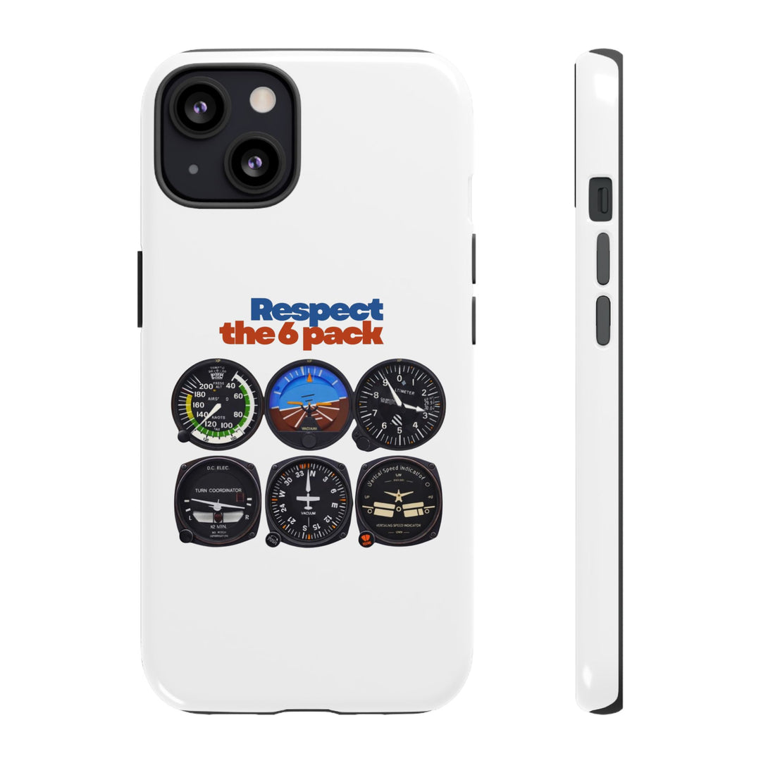 Respect Aviation Phone Case — Pilot Instrument Panel Design