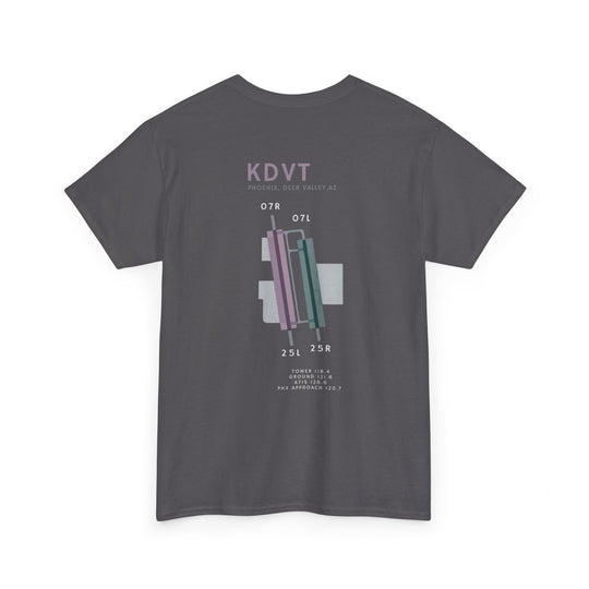 Deer Valley Airport Aviation Graphic T-Shirt – KDVT Airfield Diagram
