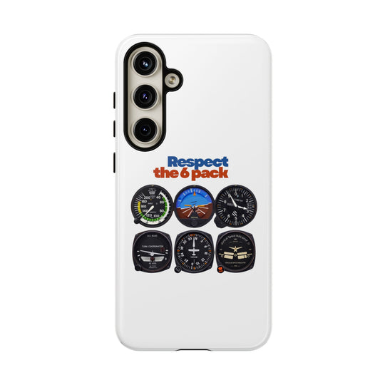 Respect Aviation Phone Case — Pilot Instrument Panel Design