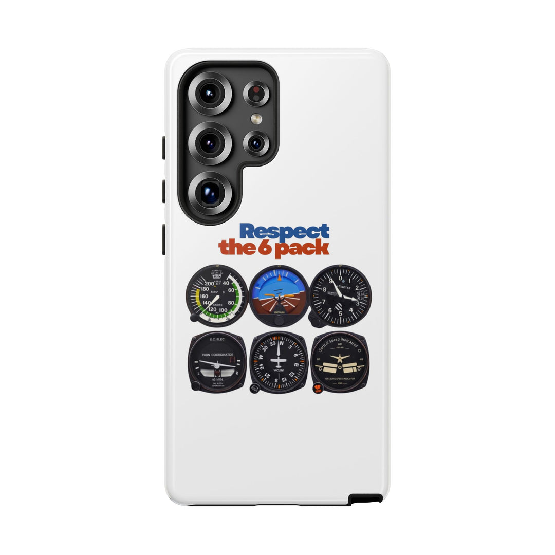 Respect Aviation Phone Case — Pilot Instrument Panel Design