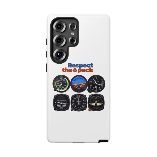 Respect Aviation Phone Case — Pilot Instrument Panel Design
