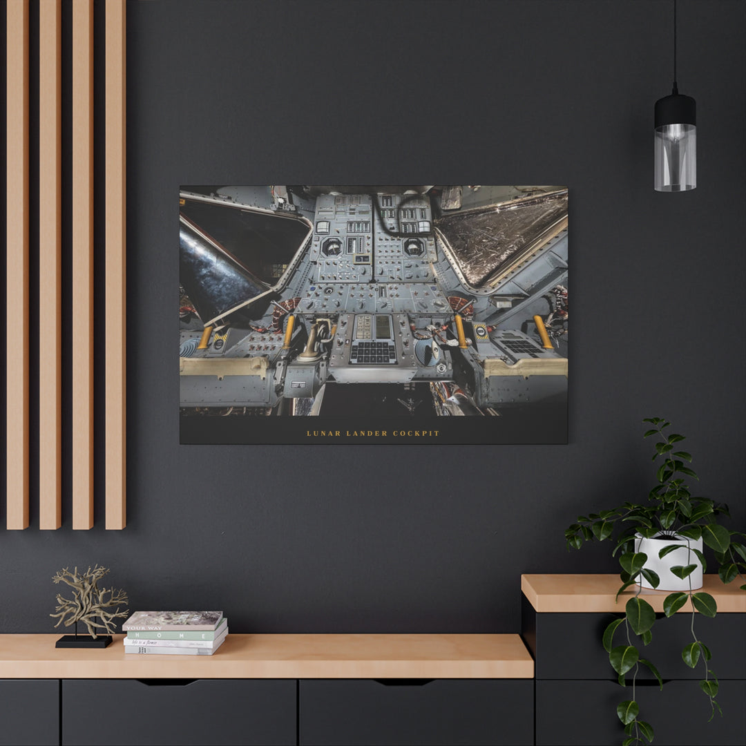 Lunar Lander Cockpit– Aviation Canvas Wall Art | Pilot & Airport Artwork