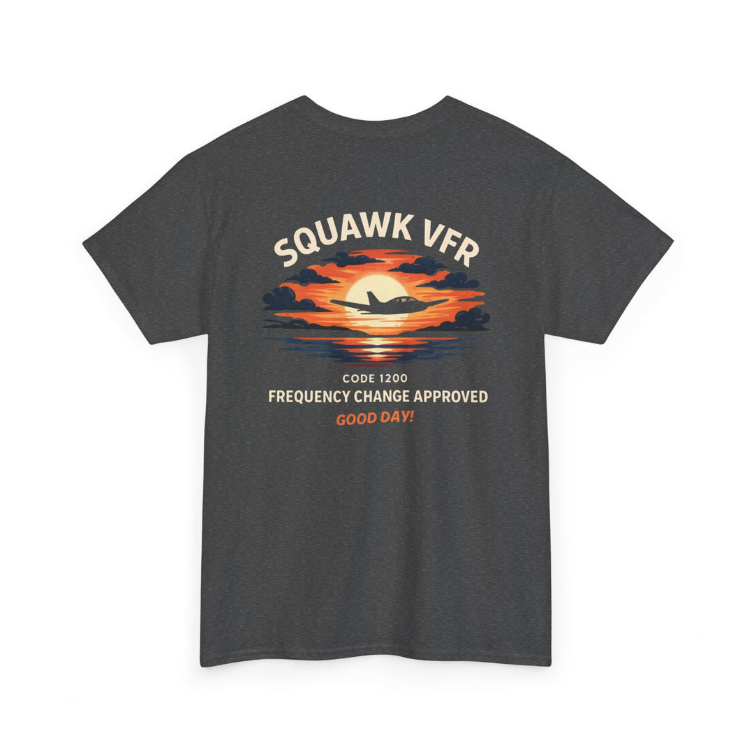 Squawk VFR Aviation Graphic T-Shirt – Code 1200