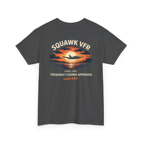 Squawk VFR Aviation Graphic T-Shirt – Code 1200