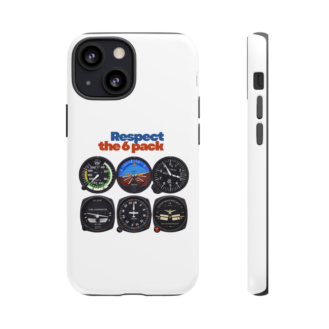 Respect Aviation Phone Case — Pilot Instrument Panel Design