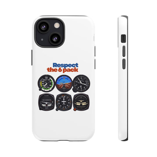 Respect Aviation Phone Case — Pilot Instrument Panel Design