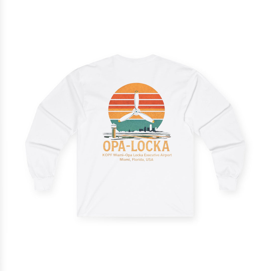 Opa-Locka Sunset Aviation Long Sleeve Tee – KOPF Miami Executive Airport