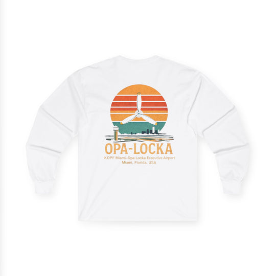 Opa-Locka Sunset Aviation Long Sleeve Tee – KOPF Miami Executive Airport