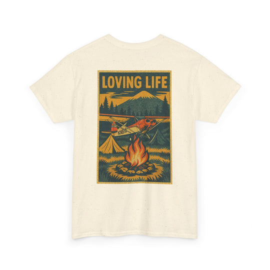 Loving Life Camping Aviation Graphic T-Shirt