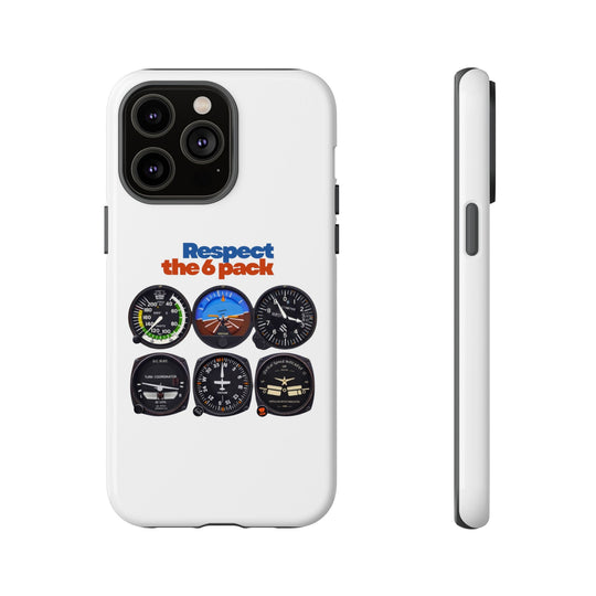 Respect Aviation Phone Case — Pilot Instrument Panel Design