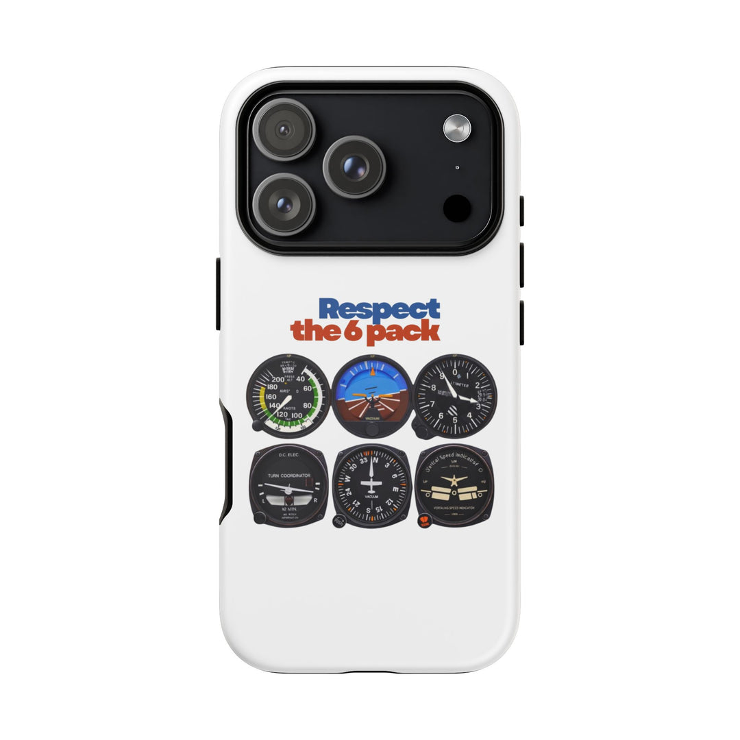 Respect Aviation Phone Case — Pilot Instrument Panel Design