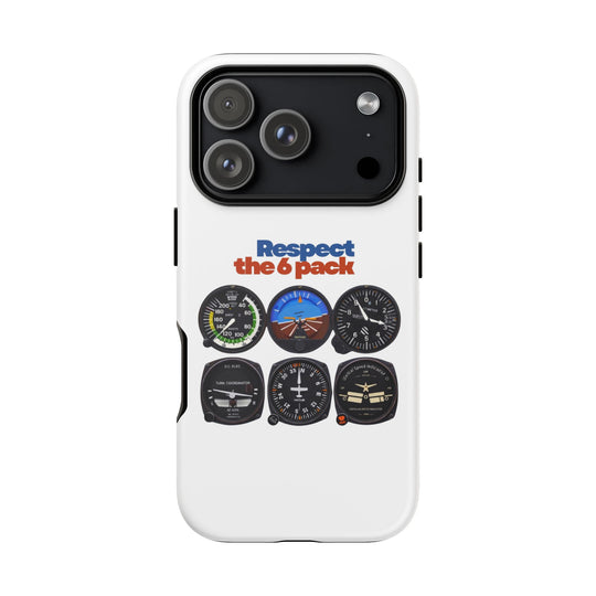 Respect Aviation Phone Case — Pilot Instrument Panel Design