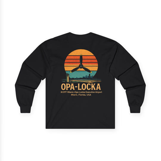 Opa-Locka Sunset Aviation Long Sleeve Tee – KOPF Miami Executive Airport