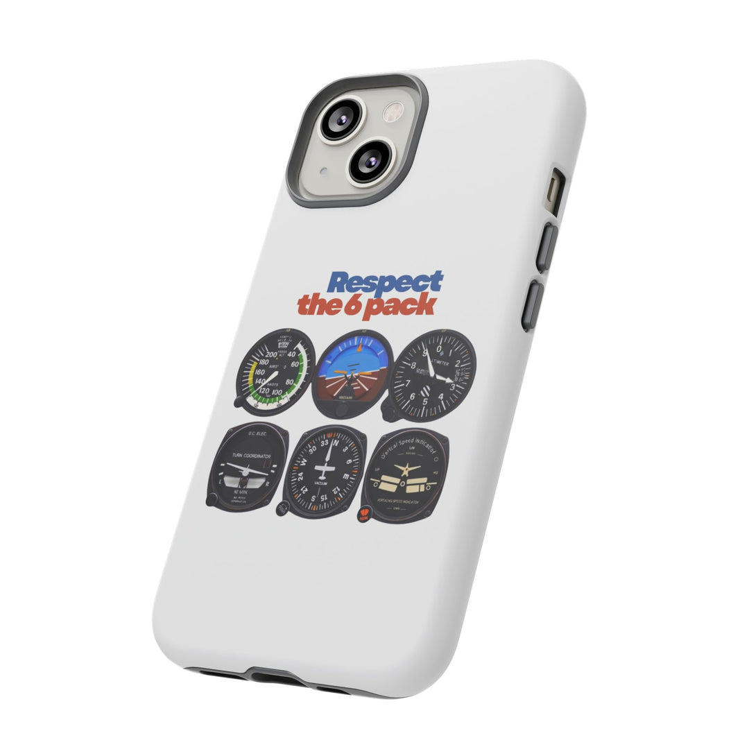 Respect Aviation Phone Case — Pilot Instrument Panel Design