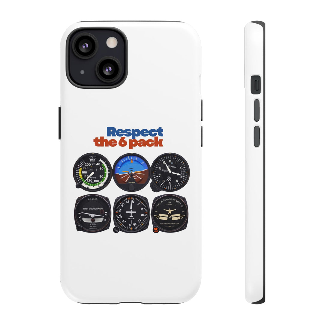 Respect Aviation Phone Case — Pilot Instrument Panel Design