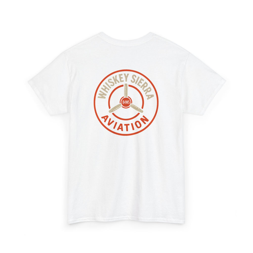 Orange Aviation Logo T-Shirt — Whiskey Sierra Aviation Crew Tee