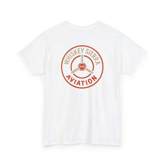 Orange Aviation Logo T-Shirt — Whiskey Sierra Aviation Crew Tee