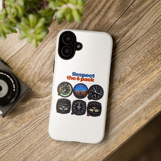 Respect Aviation Phone Case — Pilot Instrument Panel Design