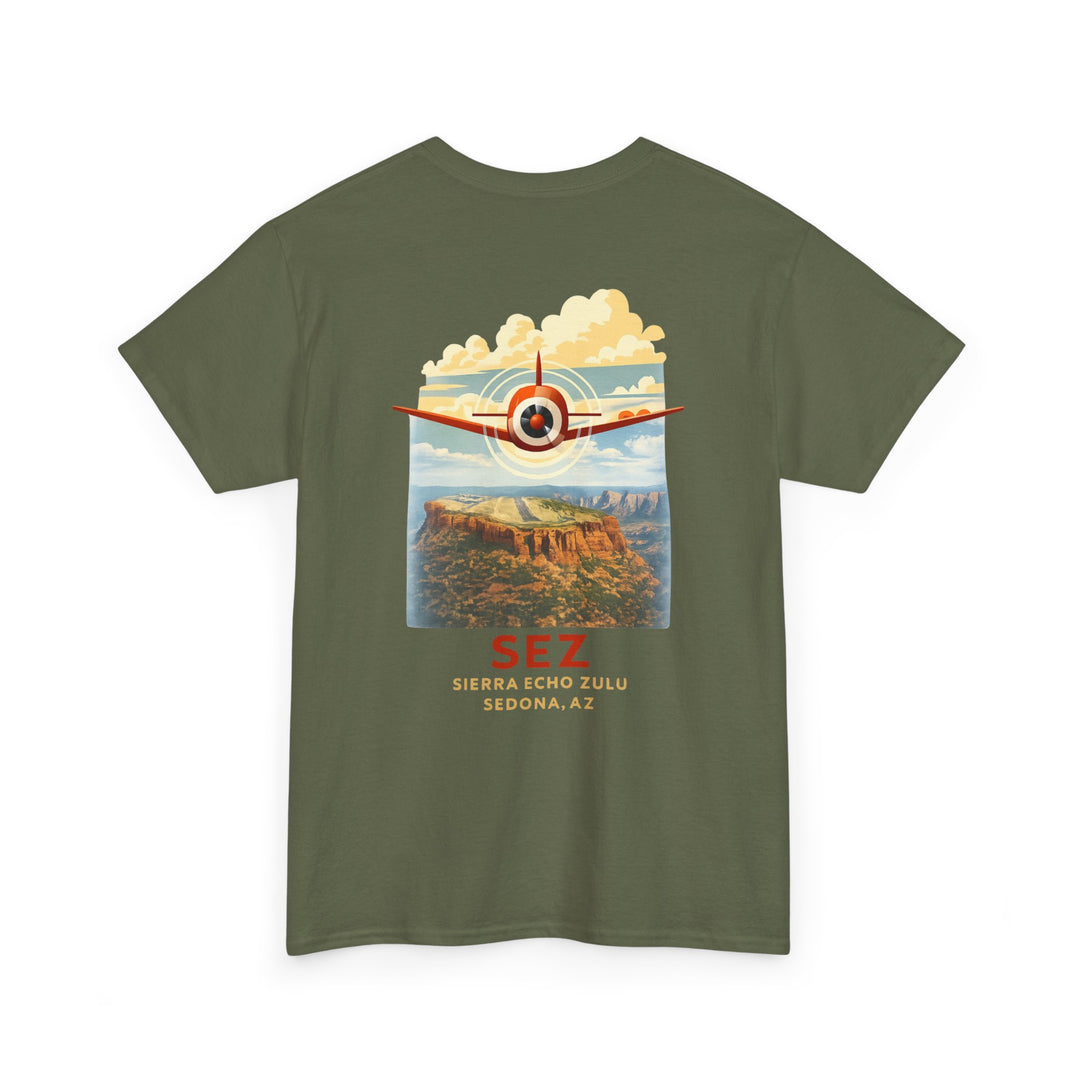 Sedona SEZ Vintage Aviation Graphic T-Shirt