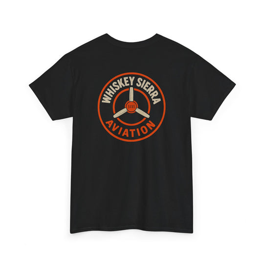 Orange Aviation Logo T-Shirt — Whiskey Sierra Aviation Crew Tee