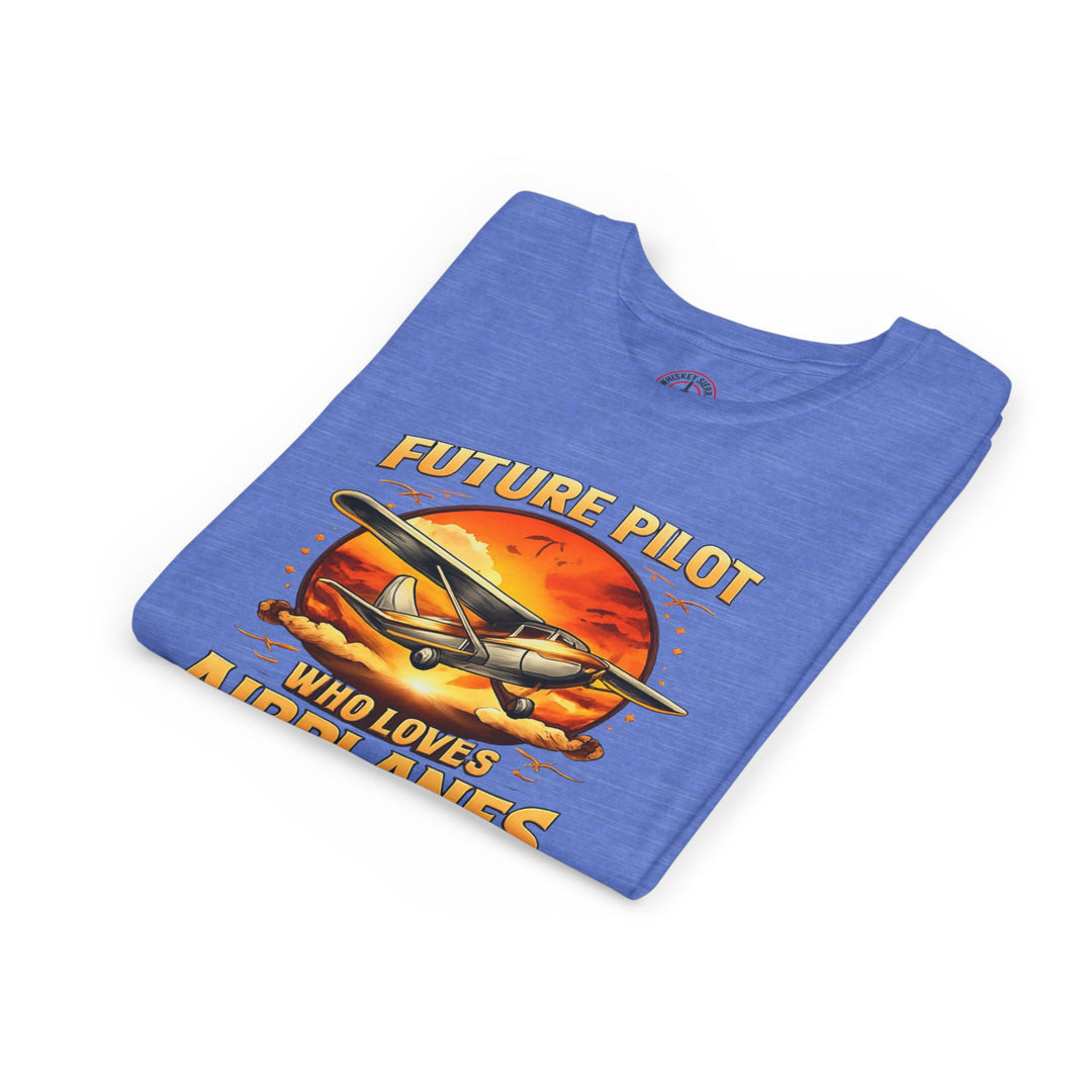 Future Pilot Who Loves Airplanes Youth T-Shirt