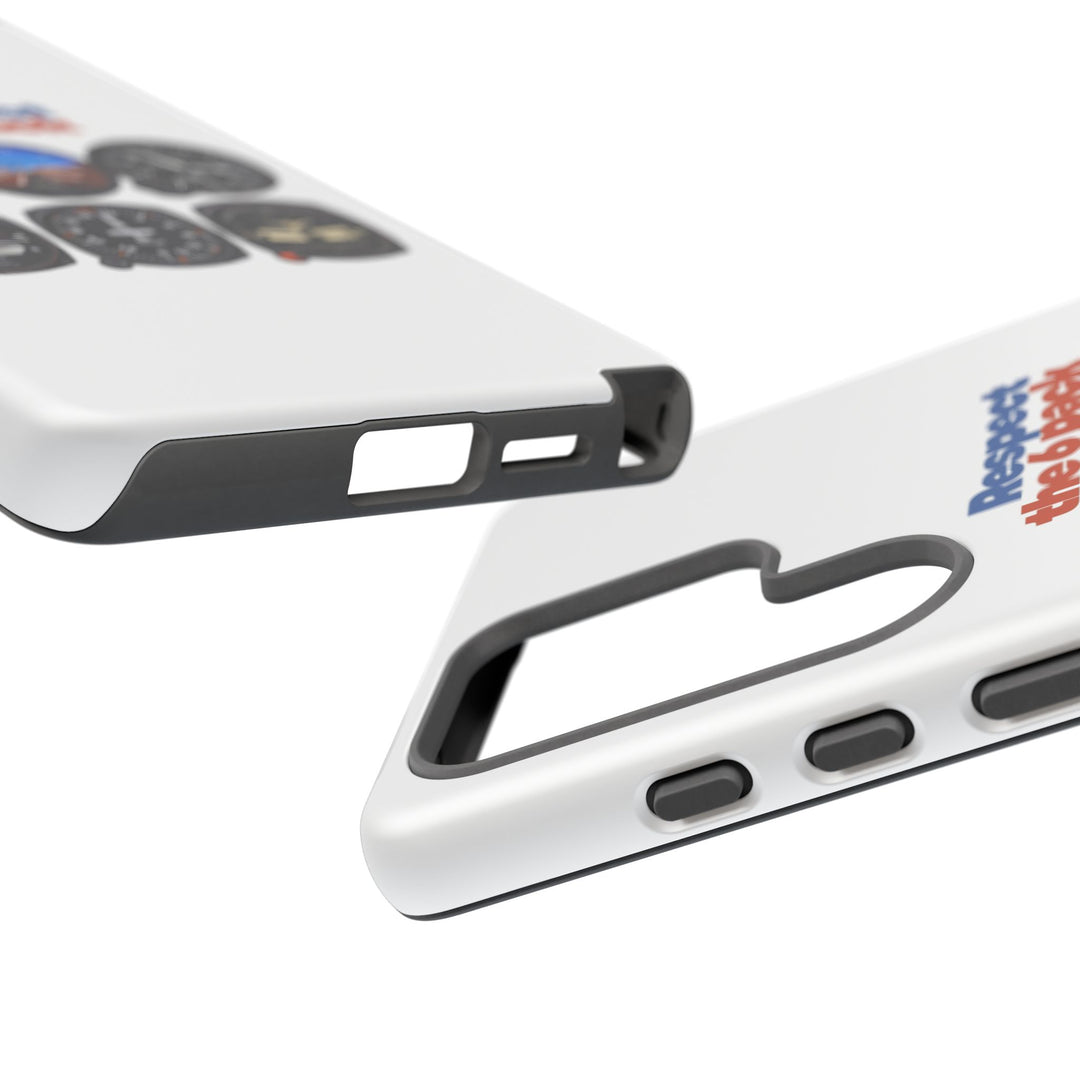 Respect Aviation Phone Case — Pilot Instrument Panel Design