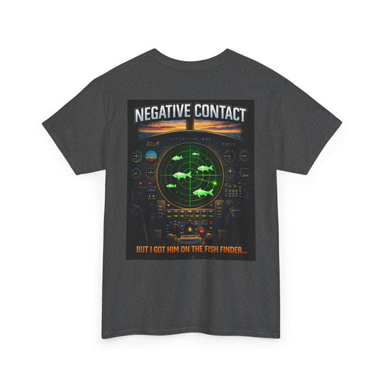 Aviation Humor Graphic T-Shirt – Radar “Negative Contact” Fish Finder