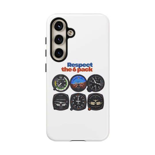 Respect Aviation Phone Case — Pilot Instrument Panel Design