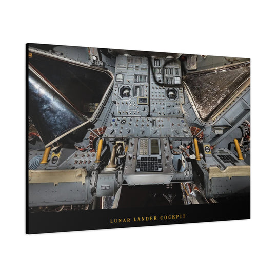 Lunar Lander Cockpit– Aviation Canvas Wall Art | Pilot & Airport Artwork