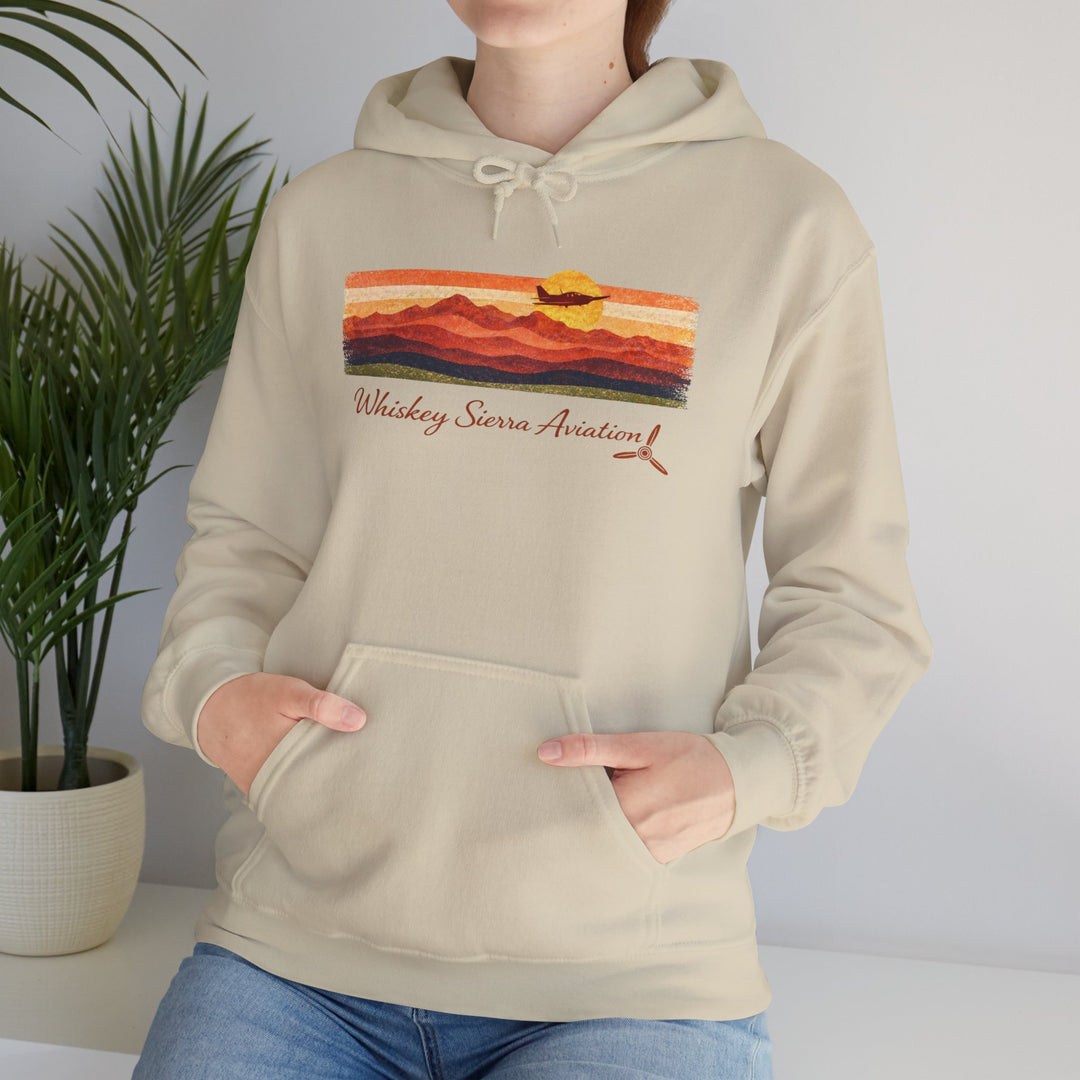 Whiskey Sierra Retro Sunset- Hoodie