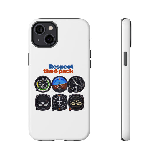 Respect Aviation Phone Case — Pilot Instrument Panel Design