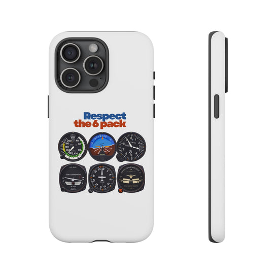 Respect Aviation Phone Case — Pilot Instrument Panel Design