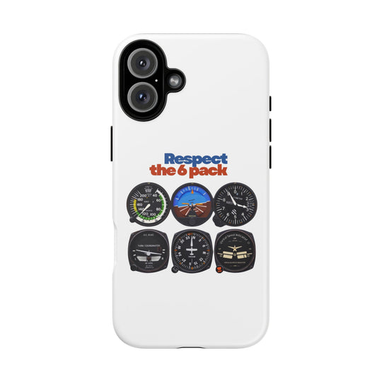 Respect Aviation Phone Case — Pilot Instrument Panel Design
