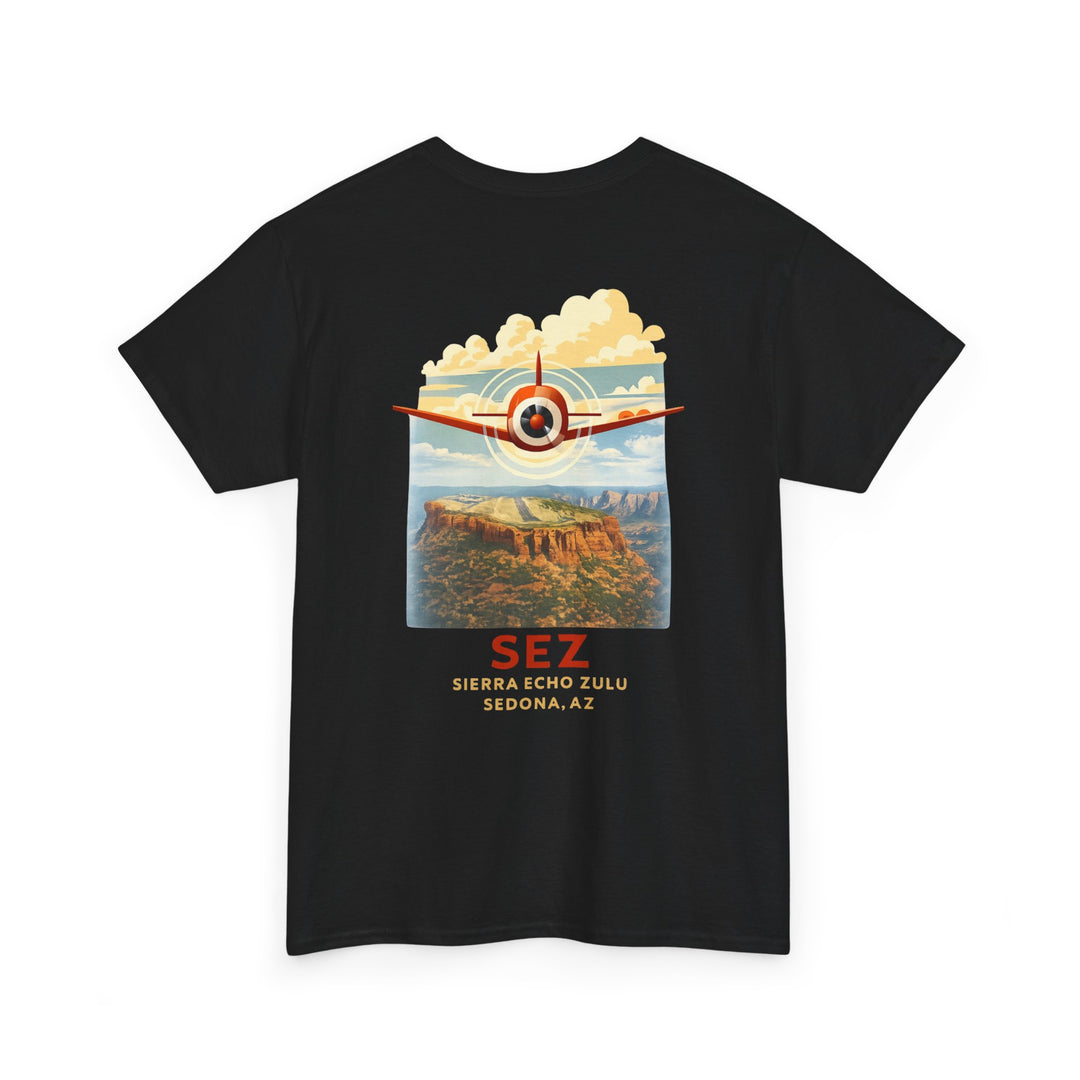 Sedona SEZ Vintage Aviation Graphic T-Shirt