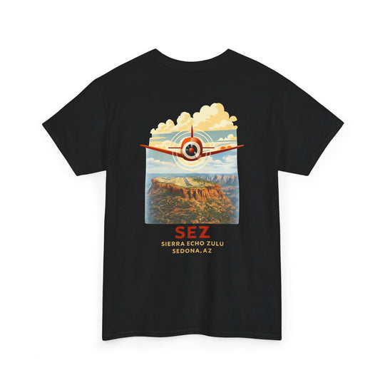Sedona SEZ Vintage Aviation Graphic T-Shirt
