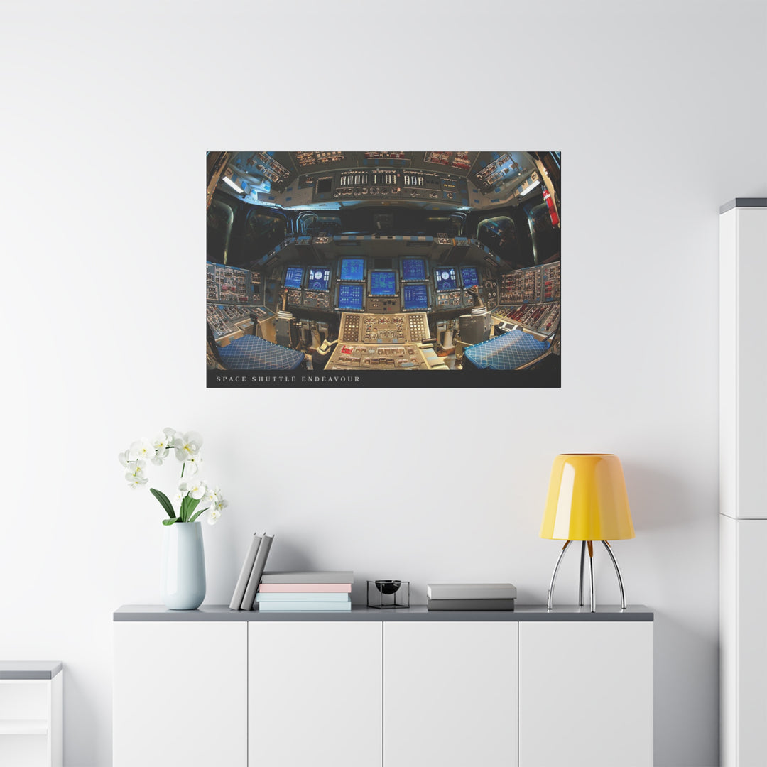 Space Shuttle Cockpit Canvas Print