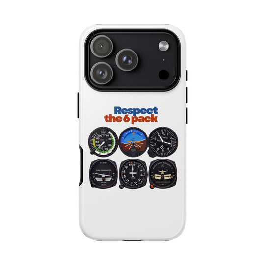 Respect Aviation Phone Case — Pilot Instrument Panel Design