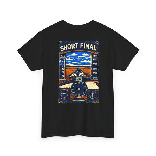 Short Final Aviation Graphic T-Shirt