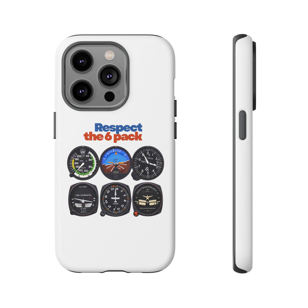 Respect Aviation Phone Case — Pilot Instrument Panel Design