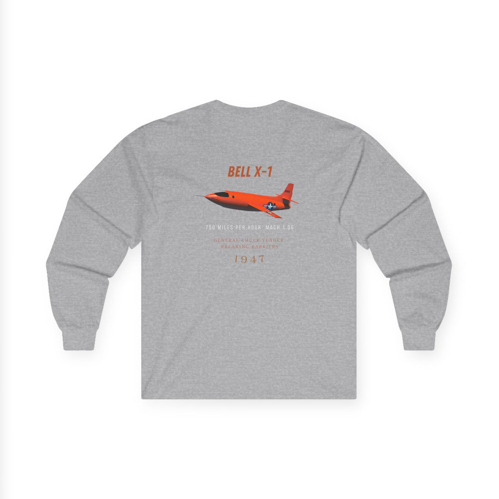 Bell X-1 Experimental Aircraft Aviation Long Sleeve T-Shirt – Breaking the Sound Barrier