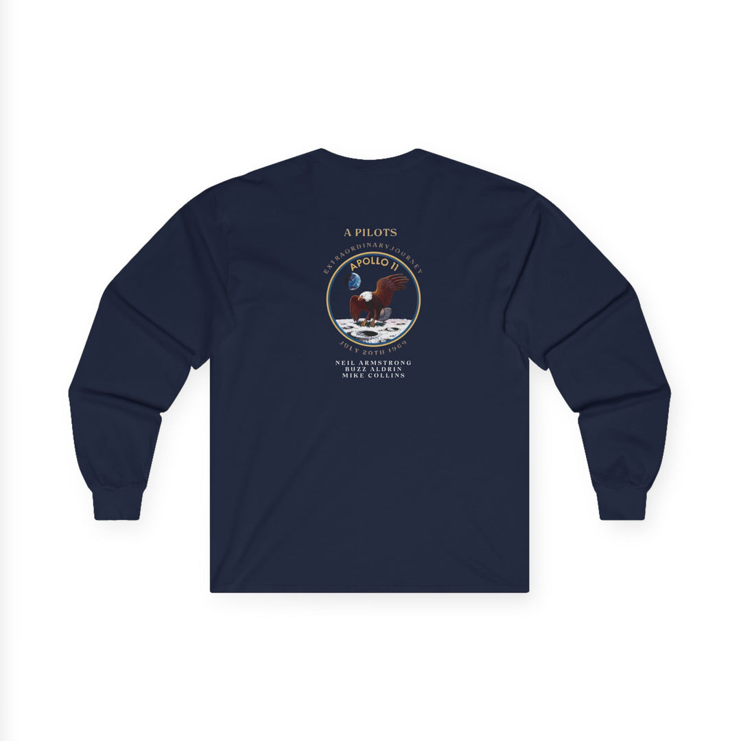 Apollo 11 Moon Mission Aviation Long Sleeve T-Shirt – July 20, 1969