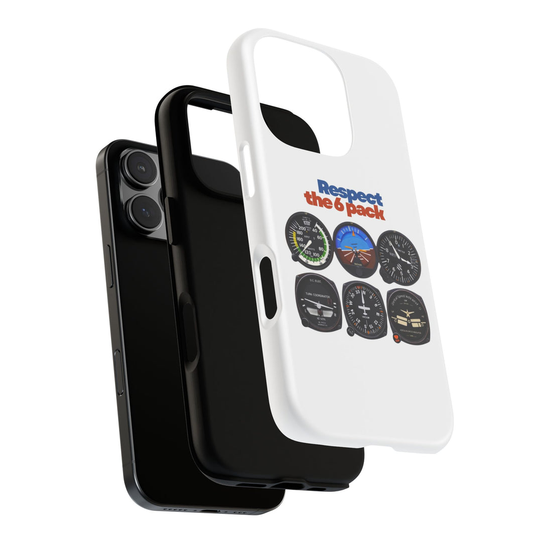 Respect Aviation Phone Case — Pilot Instrument Panel Design
