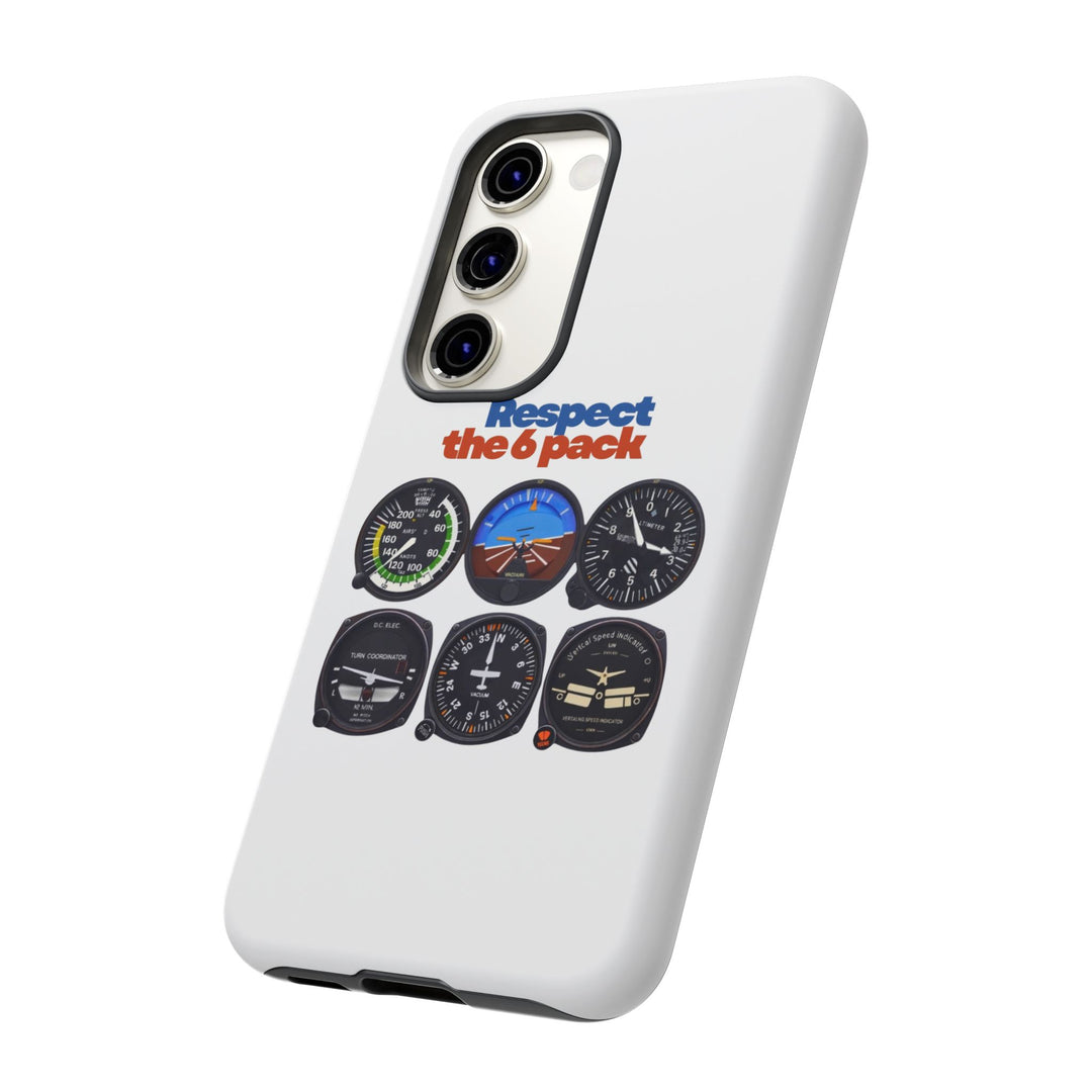 Respect Aviation Phone Case — Pilot Instrument Panel Design